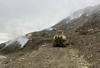 В Новороссийске потушили пожар на мусорном полигоне  