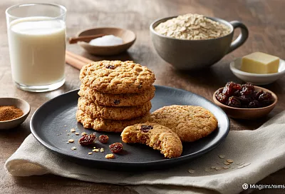 То самое овсяное печенье из детства: хрустящее, ароматное и без яиц