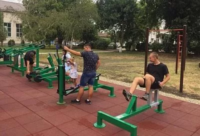 В Усть-Лабинске по нацпроекту открыли спортплощадку для выполнения нормативов ГТО