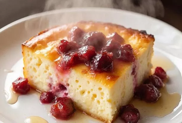 Творожная запеканка «Всего по 3». Готовится без весов, рецепт даже не записываю, всегда получается пышной и воздушной 