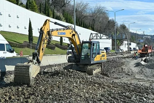 Ремонт на участке федеральной трассы А-147 в Хостинском районе Сочи завершится до лета
