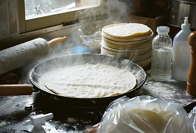 Домашний лаваш для шаурмы: тонкий, упругий и не рвётся