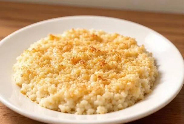 Простая пшенная каша на молоке, а получается, как из печи со вкусом топленного молока: все смешала, поставила в духовку 