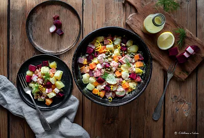 Финский винегрет «рассоле»: селёдка и мясо в одном салате