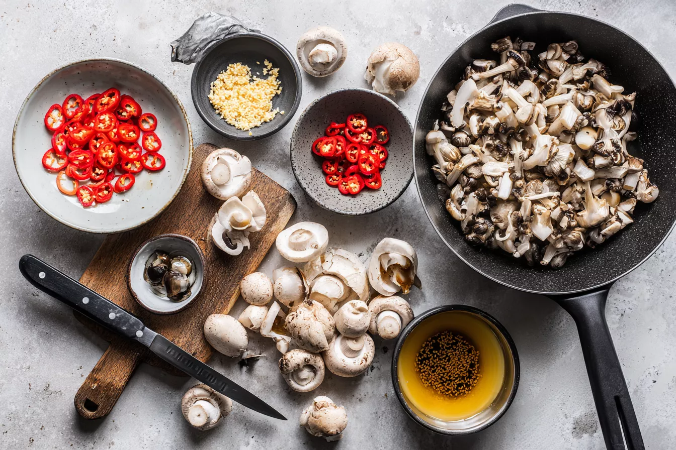 Шампиньоны по-корейски: пряная закуска за один вечер