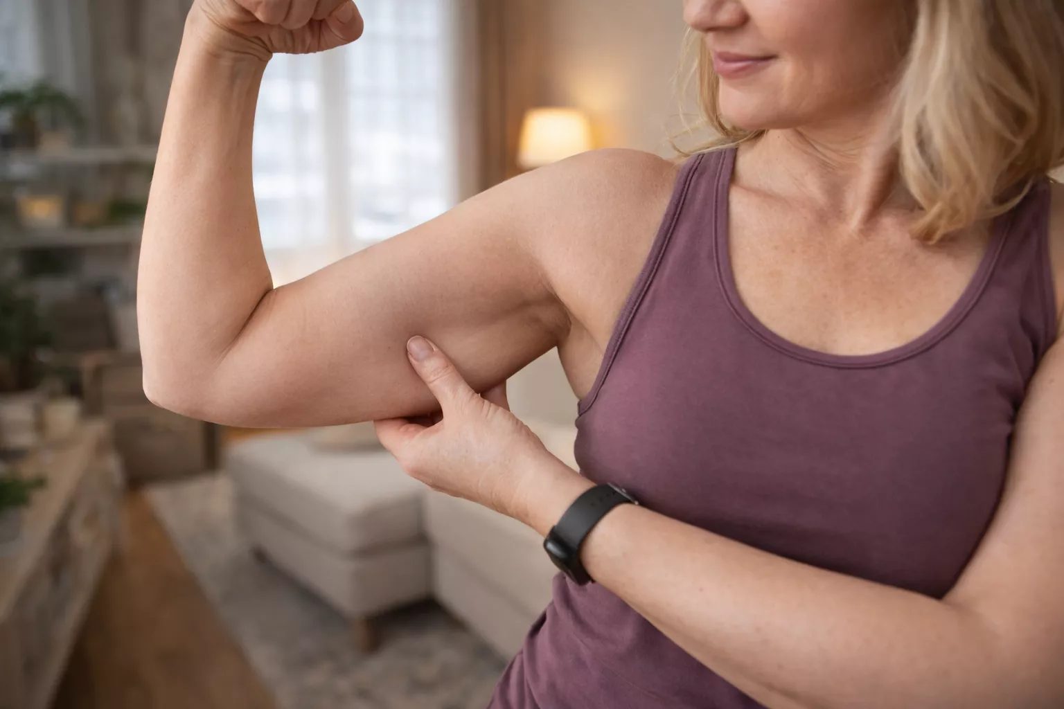 Свисающая «тряпка» на руках истреблена за 4 упражнения дома - помощь женщинам 35–60 лет убрать до 5 см объемов