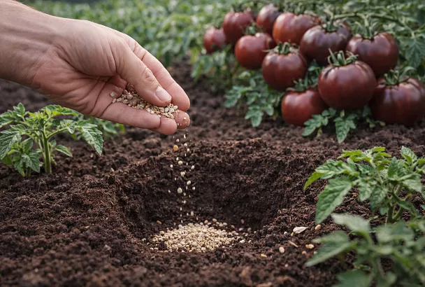 Вношу 1 горсть в лунку – томаты сочные и бордовые на 95%: от урожая не отделаться