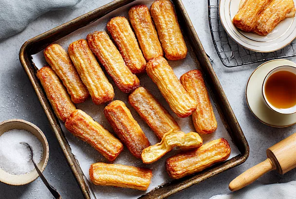 Готовим хрустящие слоёные язычки: всего 10 минут на тесто и невероятный вкус