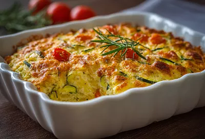 Кабачковая запеканка с сырной корочкой: тот самый “хороший ужин”