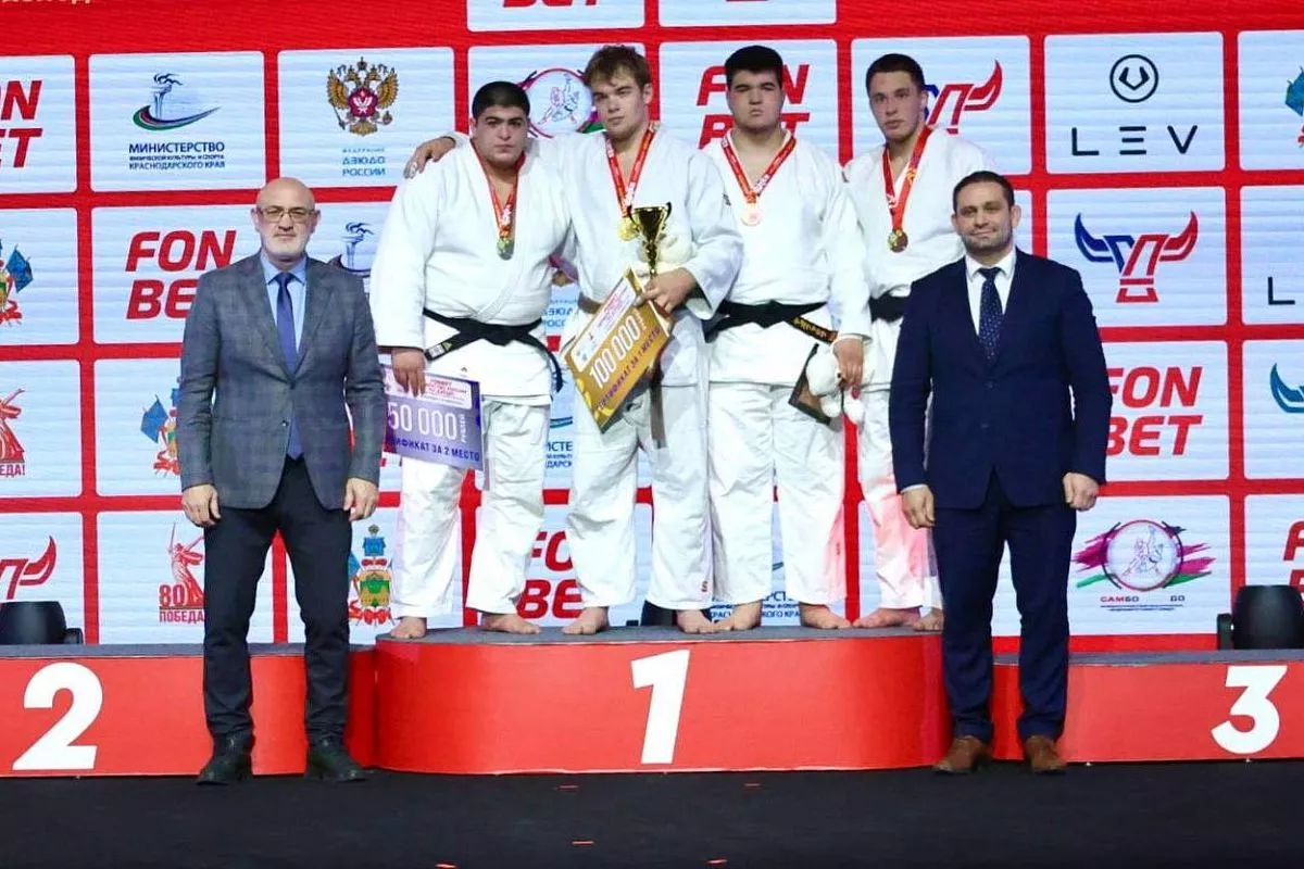 Сборная Краснодарского края стала победителем первенства России по дзюдо