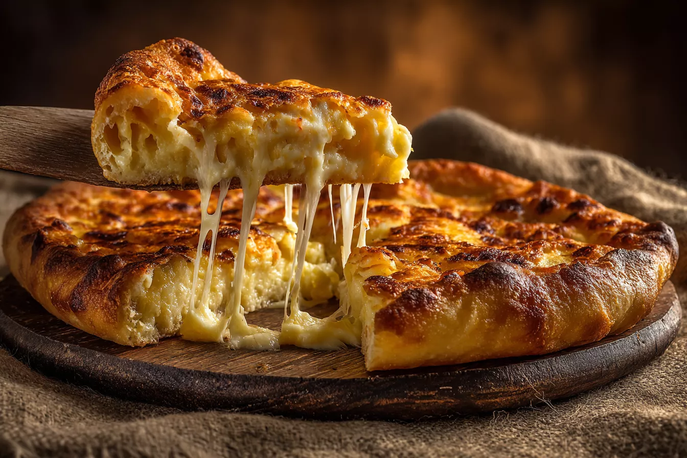 Осетинский пирог с картофелем и сыром за 10 минут в духовке