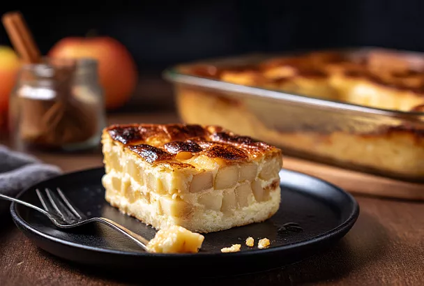 Пирог из лаваша с яблоками и творогом: без теста и всегда удаётся