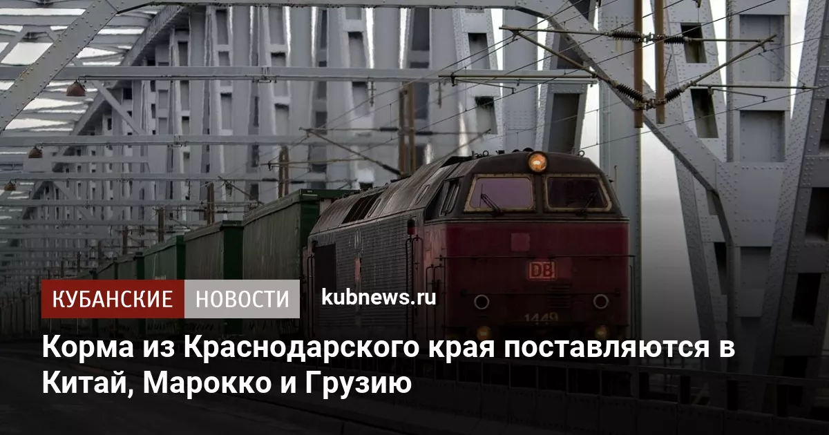 Корма из Краснодарского края поставляются в Китай, Марокко и Грузию