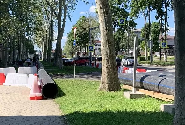 В Белореченске по нацпроекту модернизируют систему водоотведения