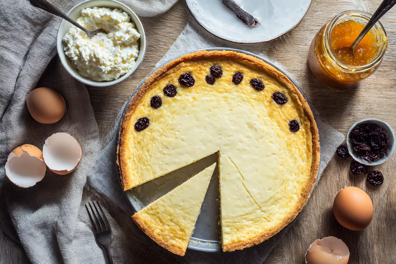 Замешиваю песочное тесто, кладу творожную начинку с вареньем — и через 20 минут в духовке пирог пахнет ванилью на весь дом