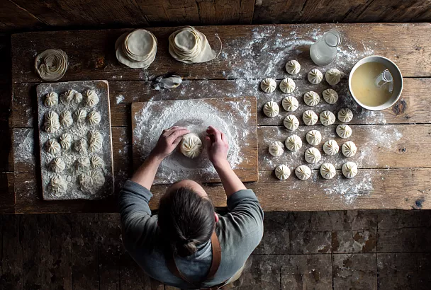 Хинкали для заморозки: лепим один раз, едим сочными весь месяц