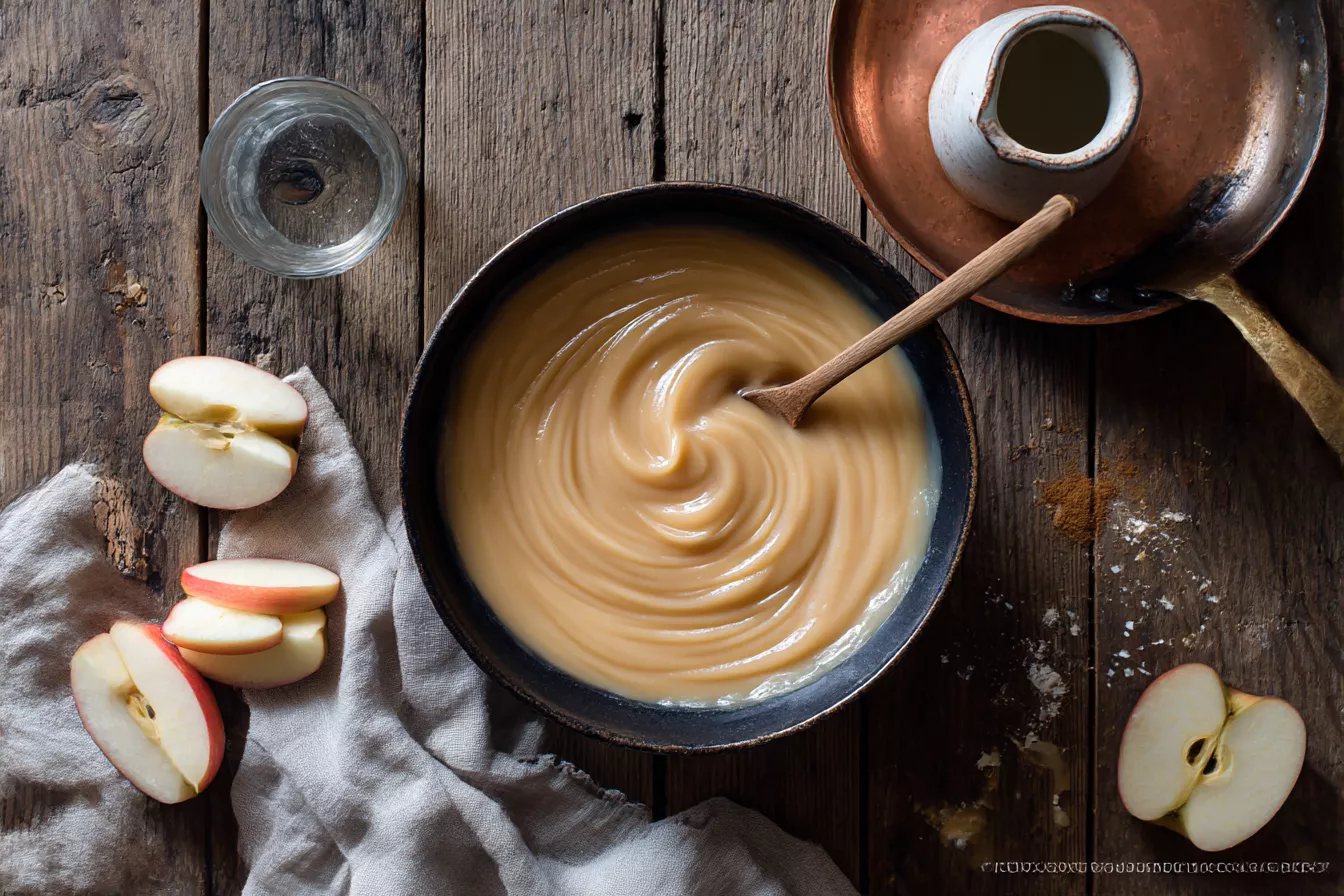 Яблочная сгущёнка из тушёных яблок с корицей