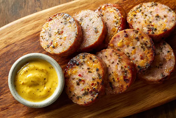 Домашняя куриная колбаса без лишних добавок