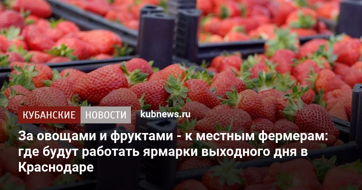 За овощами и фруктами - к местным фермерам: где будут работать ярмарки выходного дня в Краснодаре