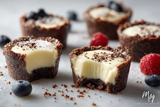 Пирожные «Нежность», которые тают во рту: хрустящая шоколадная основа и бархатный сырный крем — готовятся за 30 минут