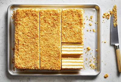 Большой медовый торт без раскатки коржей