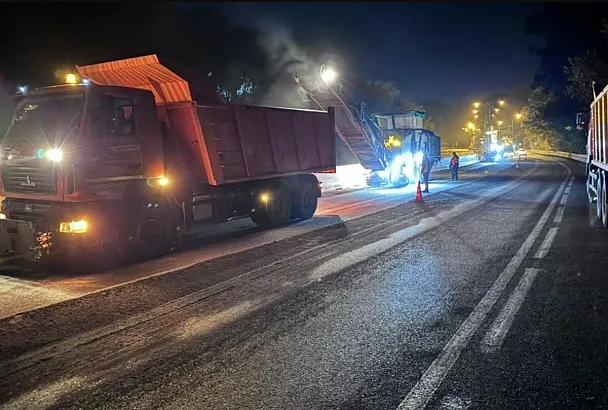 Дорожные работы на Мамайском перевале в Сочи завершат до 1 декабря
