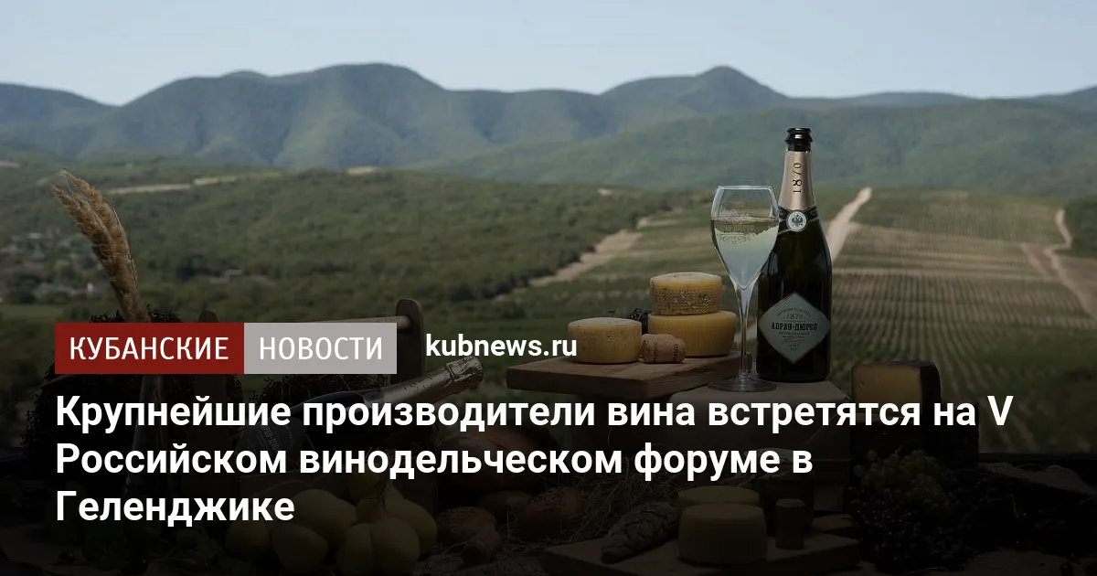 Крупнейшие производители вина встретятся на V Российском винодельческом форуме в Геленджике