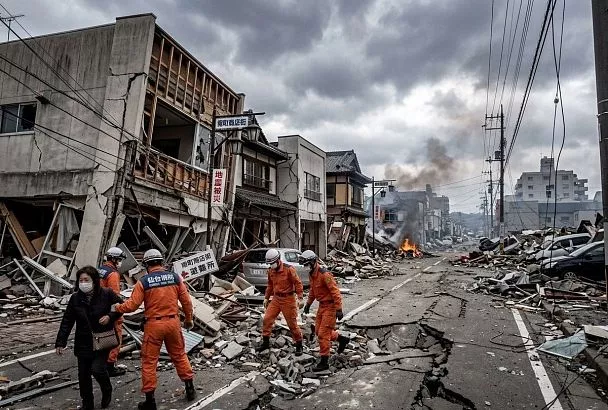 Число погибших после мощного землетрясения в Японии выросло до 30