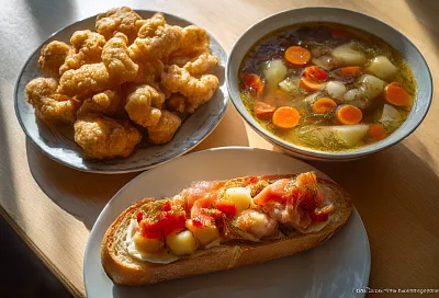 Готовим три блюда из хребтов лосося: жареные рёбрышки, солёная рыбка и ароматный суп