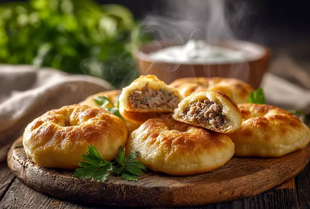 Беляши с мясом на дрожжевом тесте – сочные, пышные, хрустящие за 2 часа