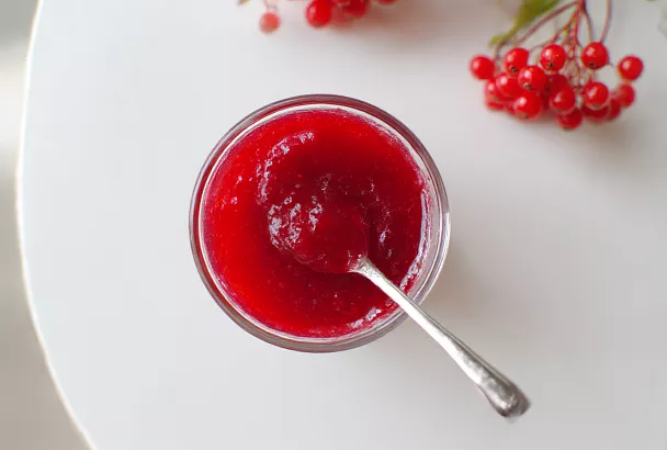 Калиновое варенье без варки и с меньшим сахаром