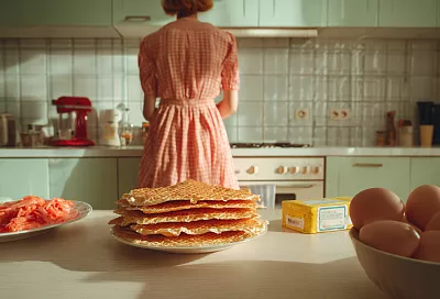 Сочный крабовый торт на вафельных коржах: готовим за 15 минут