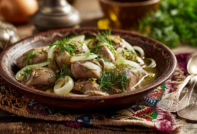 Маринованные куриные пупки: простая закуска, которая удивит гостей