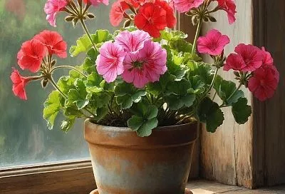 Хитрость для обильного цветения герани: используйте булавку