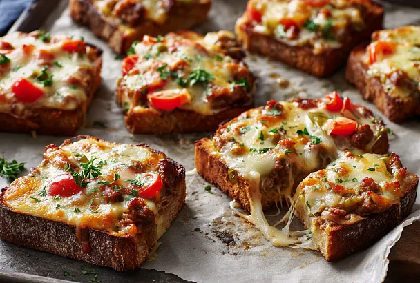 Горячие бутерброды как пицца — сытные, вкусные и готовятся за 15 минут