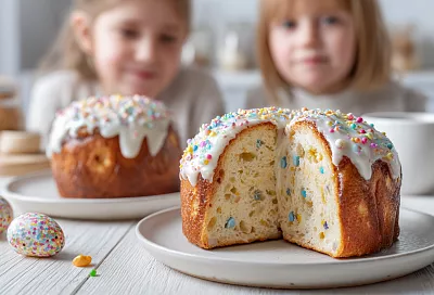 Самый простой творожный кулич без дрожжей: нежный и всегда получается