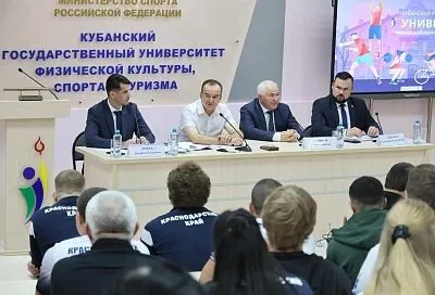Губернатор Кубани Вениамин Кондратьев встретился с победителями Всероссийской летней универсиады