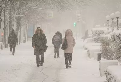 Снегопады в Краснодарском крае будут идти до конца недели