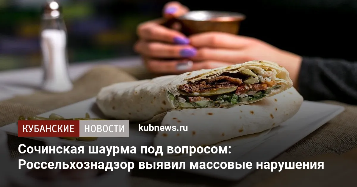 Сочинская шаурма под вопросом: Россельхознадзор выявил массовые нарушения