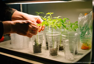 Сею томаты на туалетной бумаге в плошку: крепкая рассада без черной ножки и гнили