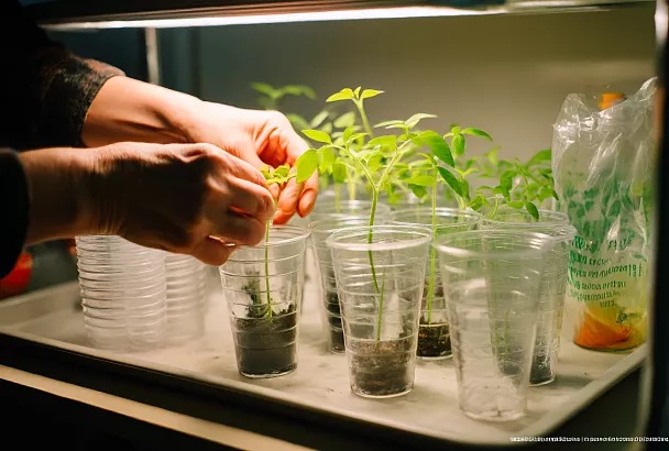 Сею томаты на туалетной бумаге в плошку: крепкая рассада без черной ножки и гнили
