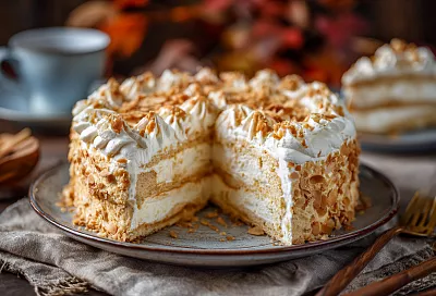 Торт «Коровка» — нежный десерт со вкусом любимых конфет