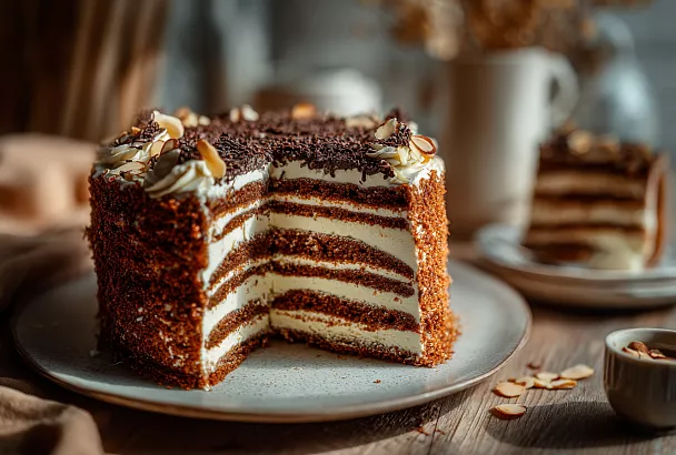 Авторский медовик ароматнее классического: добавила секретный ингредиент в тесто, и вкус получился ни с чем не сравнимым