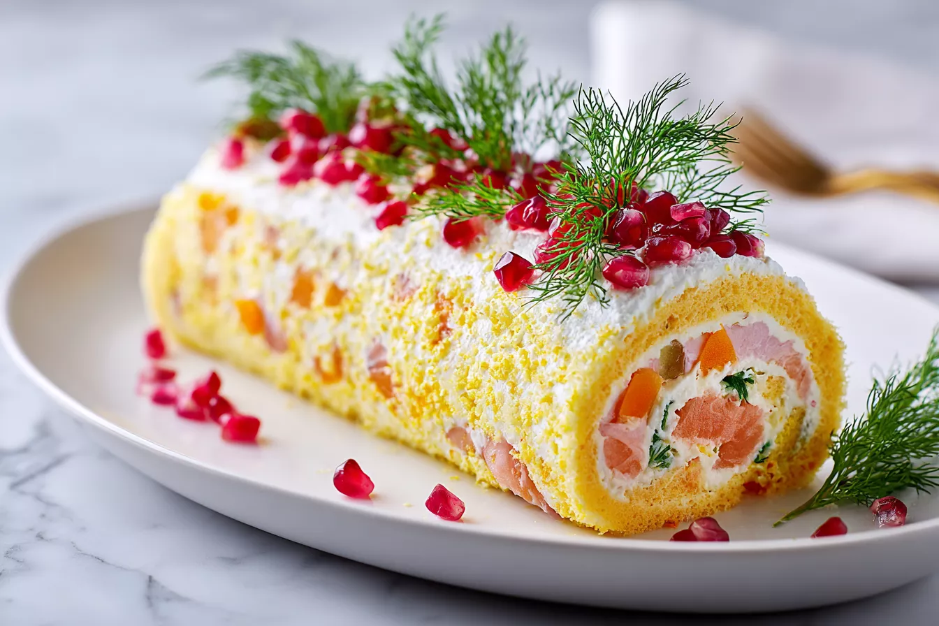 Салат Мимоза в виде рулета стал хитом праздничного стола: добавил один секретный слой