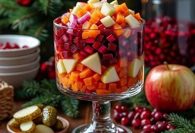 Такого винегрета от вас никто не ожидал! Традиционный новогодний салат в современном исполнении - поразит вас в самое сердце