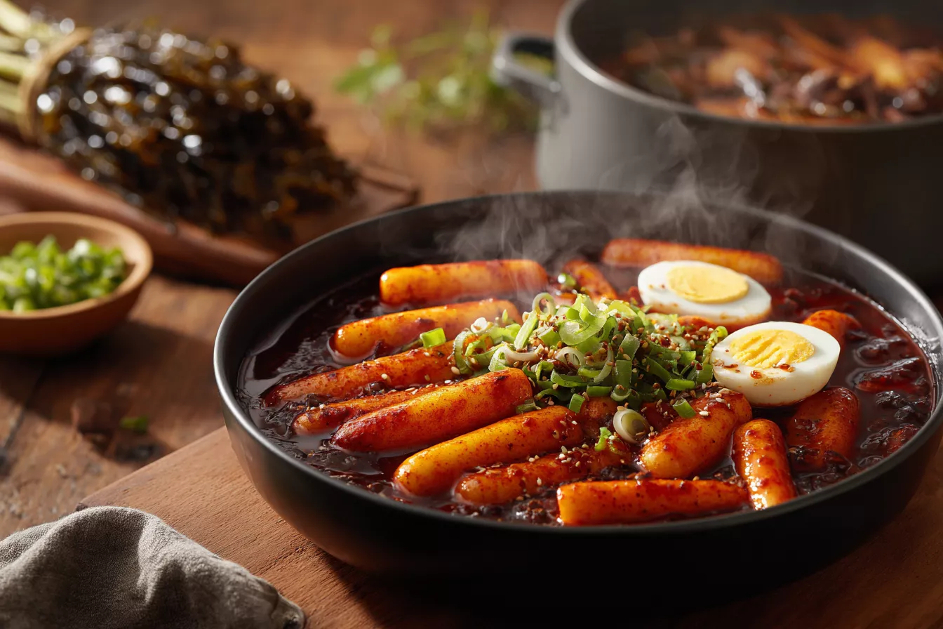 Ттокпокки: корейские острые рисовые клецки за 20 минут