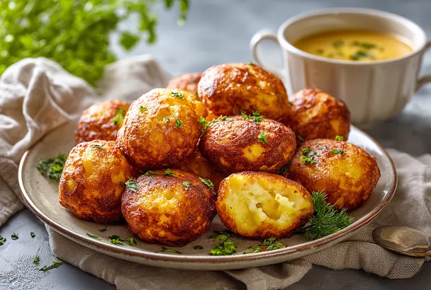 Пышки из 1 пачки творога за 15 минут: мягкие внутри, хрустящие снаружи — к супу или на завтрак