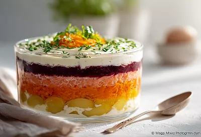 Готовлю классическую селёдку под шубой как в лучшие советские времена – нежная, сочная и улетает с праздничного стола за 10 минут