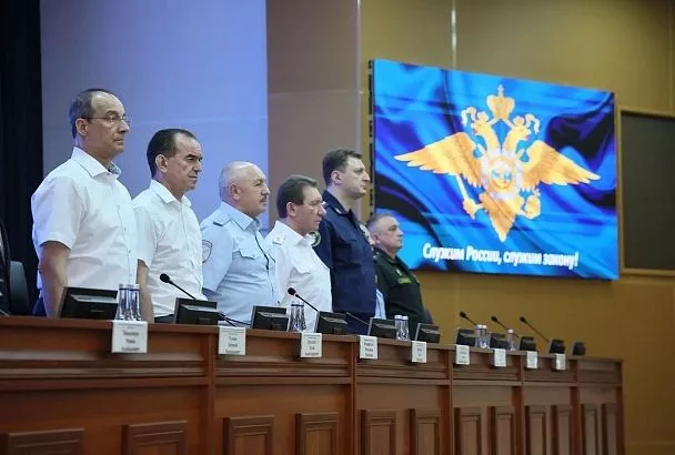 Губернатор Вениамин Кондратьев принял участие в расширенном заседании коллегии полиции Кубани