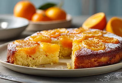 Мандариновый пирог на сковороде: простой, сочный и ароматный без духовки